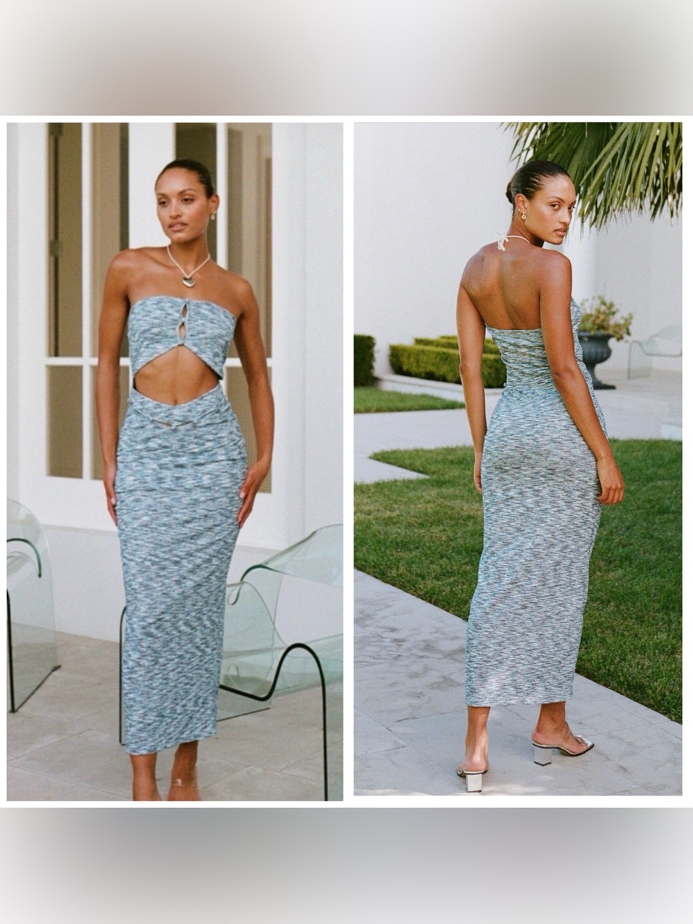 NWOT SABO Sari Cutout Maxi Dress Size 6